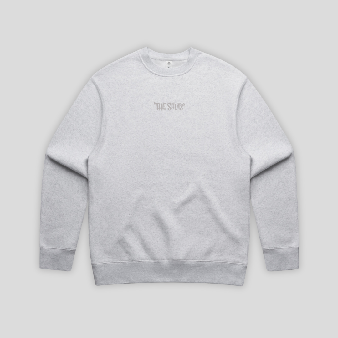 'THE SHUTS' Relax Sweater- White Heather