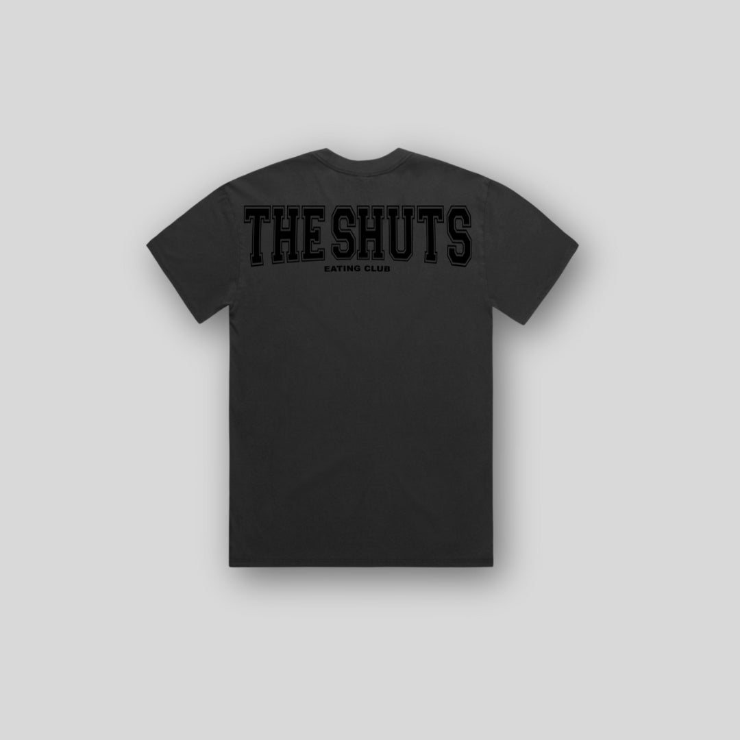 'CLUBSHUTS' Faded T-shirt-Black